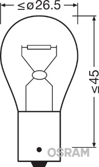 Osram Gloeilamp, achteruitrijlicht 7506