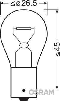 Osram Gloeilamp, achteruitrijlicht 7507DC-02B