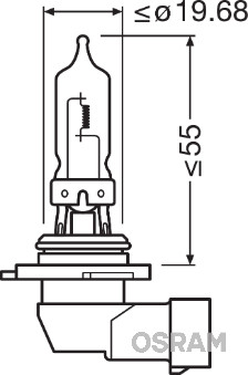 Gloeilamp, mistlamp Osram 69005SBP