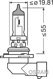 Osram Gloeilamp, bochtenlicht 9006