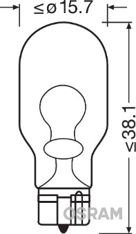 Osram Gloeilamp, achteruitrijlicht 921
