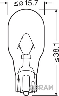 Osram Gloeilamp, knipper-/breedtelicht 921NA