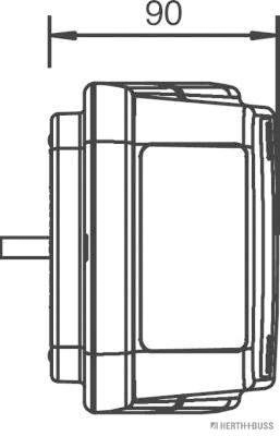Herth+Buss Elparts Achterlicht 83830055