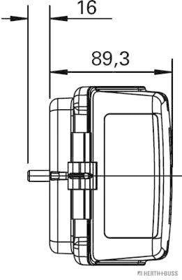 Herth+Buss Elparts Achterlicht 83840677