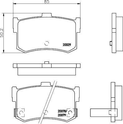 Remblokset Mintex MDB1424