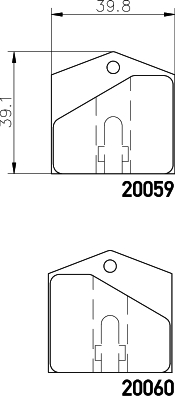 Remblokset Mintex MGB709