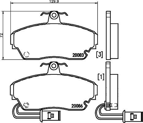 Remblokset Mintex MDB1345