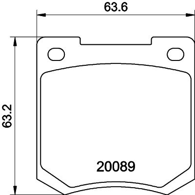 Remblokset Mintex MGB535