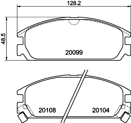 Remblokset Mintex MDB1344