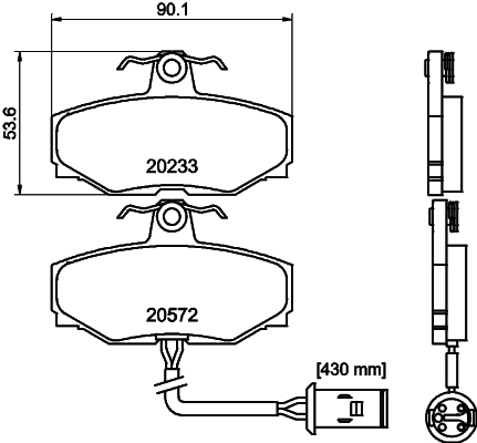 Remblokset Mintex MGB412