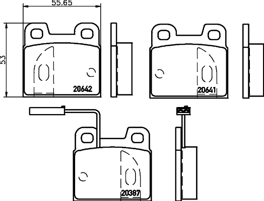 Remblokset Mintex MDB1911