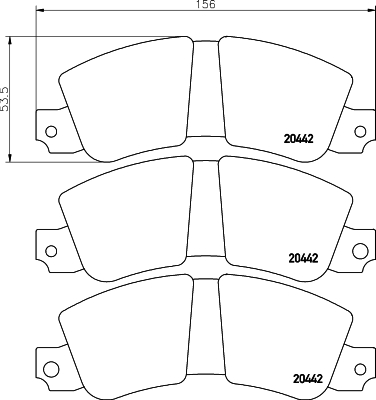 Remblokset Mintex MDB1111