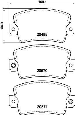 Remblokset Mintex MDB1143