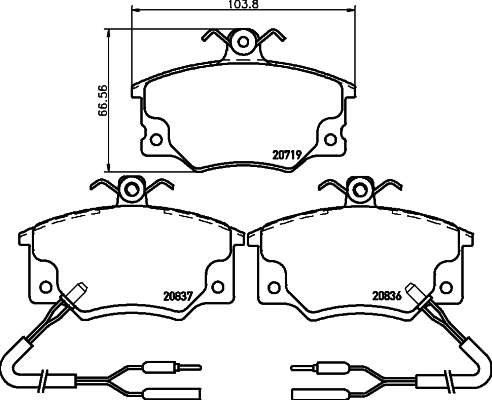 Remblokset Mintex MDB1278