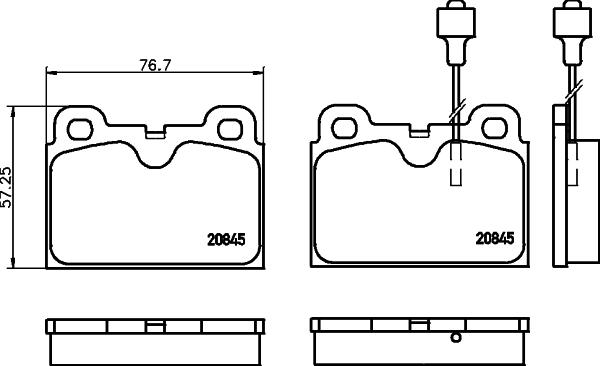 Remblokset Mintex MDB1196