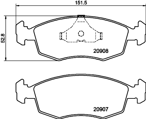 Remblokset Mintex MDB1290