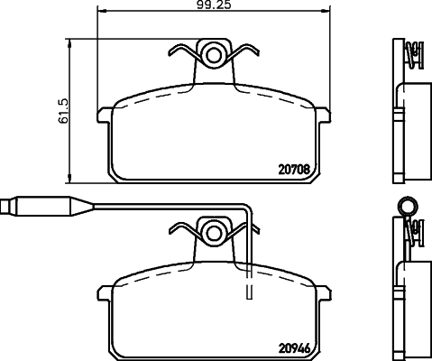 Remblokset Mintex MDB1528