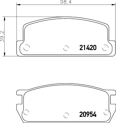 Remblokset Mintex MDB1311