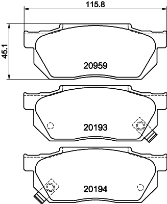 Remblokset Mintex MDB1243