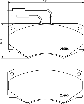 Remblokset Mintex MDB1340