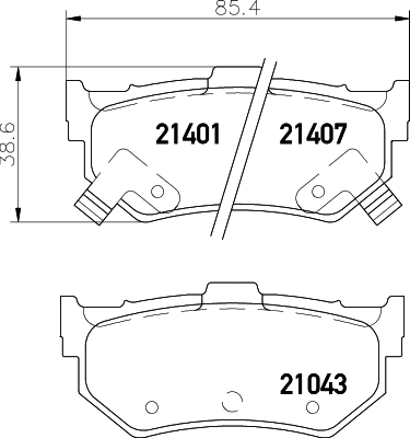 Remblokset Mintex MDB1302