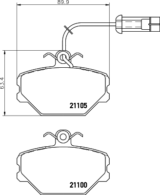 Remblokset Mintex MDB1384