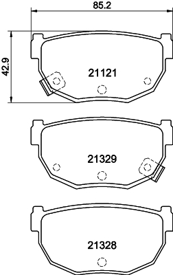 Remblokset Mintex MDB1295