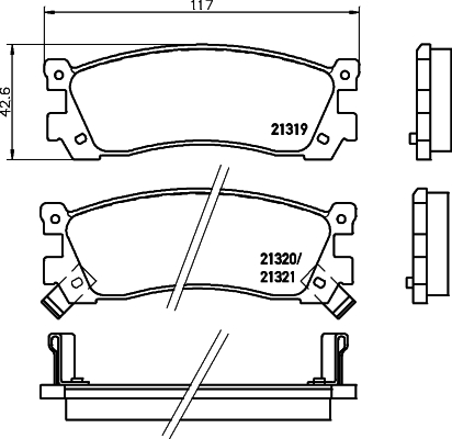 Remblokset Mintex MDB1438