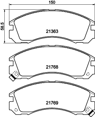 Remblokset Mintex MDB1539