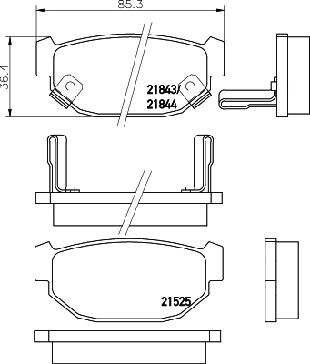 Remblokset Mintex MDB1317