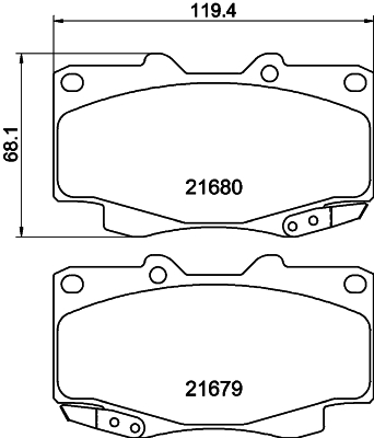 Remblokset Mintex MDB2203