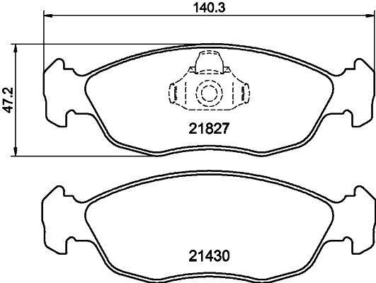 Remblokset Mintex MDB1808