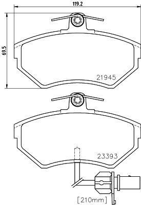 Remblokset Mintex MDB2075