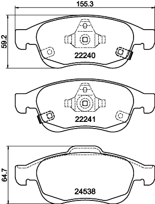 Remblokset Mintex MDB3768