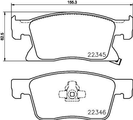 Remblokset Mintex MDB3845