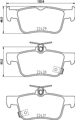 Remblokset Mintex MDB3923