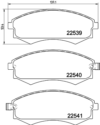 Remblokset Mintex MDB3969