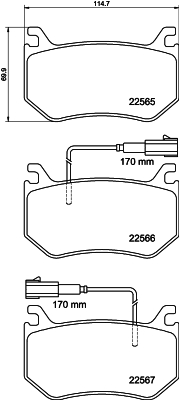 Remblokset Mintex MDB3990