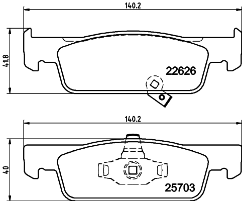 Remblokset Mintex MDB3985