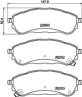 Remblokset Mintex MDB3339