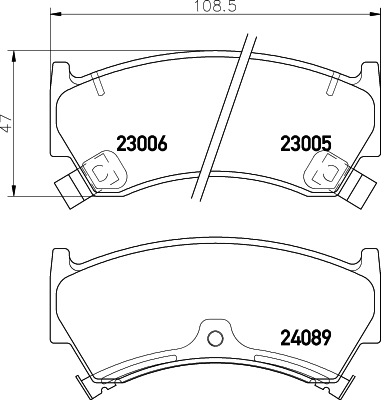 Remblokset Mintex MDB2144