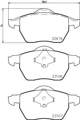 Remblokset Mintex MDB2676