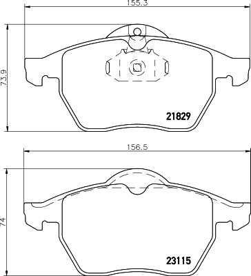 Remblokset Mintex MDB1813