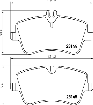 Remblokset Mintex MDB2070