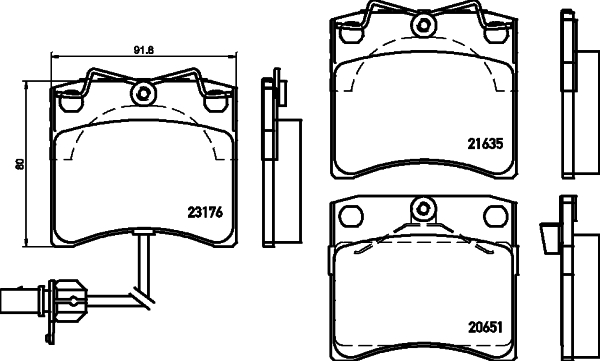 Remblokset Mintex MDB2095