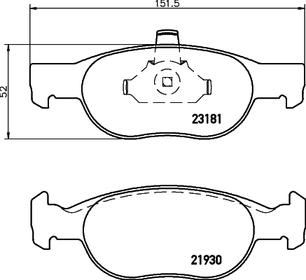 Remblokset Mintex MDB2206