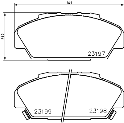 Remblokset Mintex MDB1534