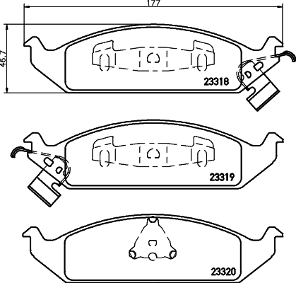 Remblokset Mintex MDB1784