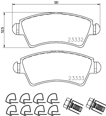 Remblokset Mintex MDB2584