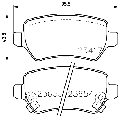 Remblokset Mintex MDB2357